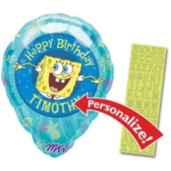 Westcoast Balloon 12487 Personalized Sponge Bob Squarepants Birthday