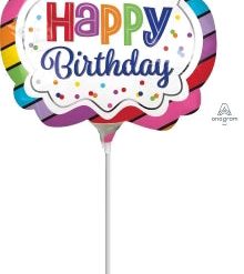 Westcoast Balloon 35562 Rainbow Birthday Marquee