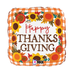 Westcoast Balloon 26230 Thanksgiving Buffalo Plaid