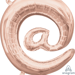 Westcoast Balloon 37478 Air Fill Symbol @ Rose Gold 16In