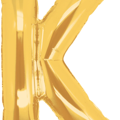 Westcoast Balloon 15911GP Megaloons Letter K Gold