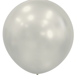 Westcoast Balloon 415291 Silk Oyster White 24 Round (10Ct)