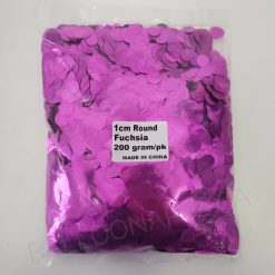 Westcoast Balloon 1Cm Metallic Confetti - Fuchsia