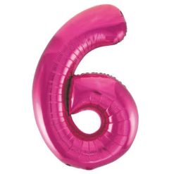 Westcoast Balloon 55736 Number 6 Pink