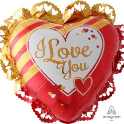 Westcoast Balloon 31893 Gold & Red Love