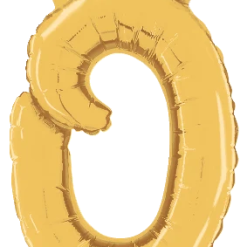 Westcoast Balloon 34715GP Script Letter O Gold