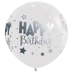 Westcoast Balloon 59338 Happy Birthday Fantasy 24 Round (1Ct)