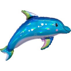 Westcoast Balloon 39376 Iridescent Blue Dolphin