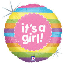 Westcoast Balloon 81900 Girl Rainbow