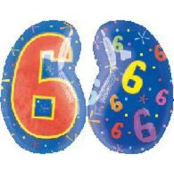Westcoast Balloon 12673 Number 6 Multi Color
