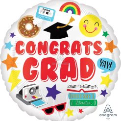 Westcoast Balloon 39349 Congrats Grad Fun Icons