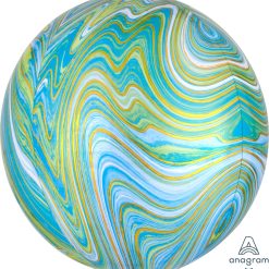 Westcoast Balloon 41393 Blue Green Marblez