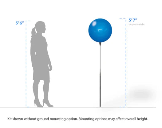 Westcoast Balloon DuraBalloon Short Pole Kit - Image 2