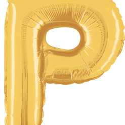Westcoast Balloon 34916GP Letter P Gold 14In