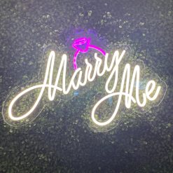 Alternative view of Westcoast Balloon Marry Me With Ring Neon Sign Rental