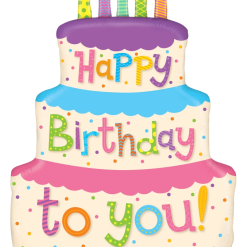 Westcoast Balloon 35863 Girly Birthday Cake