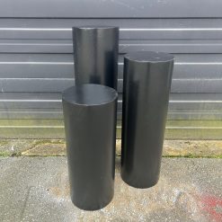 Westcoast Balloon Set Of 3 Round Plinth Rental - Black