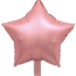 Westcoast Balloon 18 Econo-Luxe Satin Chrome Rose Gold Star