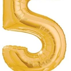 Westcoast Balloon 13845 StandUps Number 5 Gold