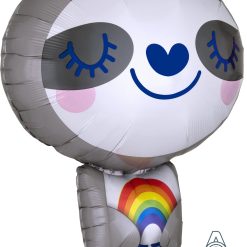 Alternative view of Westcoast Balloon 41215 Sloth With Rainbow, Bulk