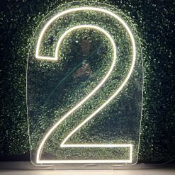 Westcoast Balloon Number 2 Neon Sign Rental