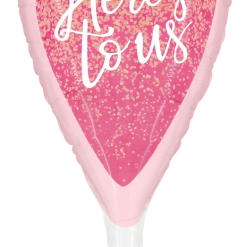 Westcoast Balloon 25154 Here'S To Us Pink Champagne