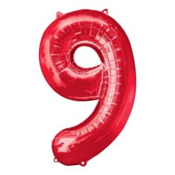 Westcoast Balloon 28298 SuperShape Number 9 Red