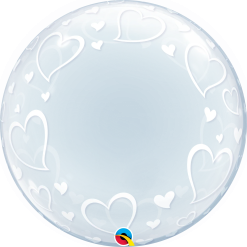 Westcoast Balloon 29505 Stylish Hearts Bubble Balloon