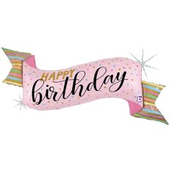 Westcoast Balloon 25367 Pastel Birthday Banner