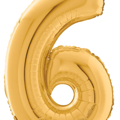 Westcoast Balloon 18846 Number 6 Gold 28 Megaloon