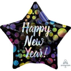 Westcoast Balloon 42061 Iridescent New Year Bubbles