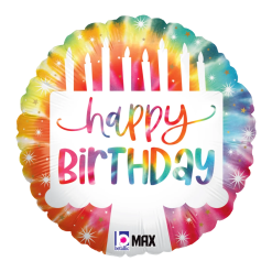 Westcoast Balloon 26120 Tie-Dye Cake Birthday