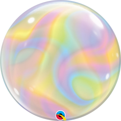 Westcoast Balloon 13081 Iridescent Swirls Bubble Balloon