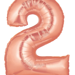 Westcoast Balloon 15842RGP Megaloons Number 2 Rose Gold