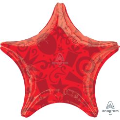 Westcoast Balloon 29672 Festive Red Star
