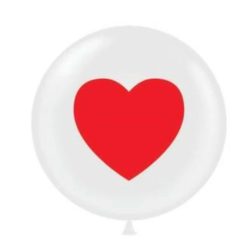 Westcoast Balloon 17117 Tuftex Heart 17 Round (50Ct)
