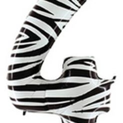 Westcoast Balloon 35844 Zebra Megaloon Number 4