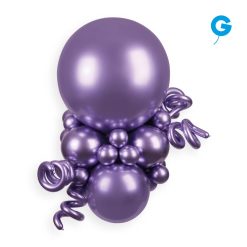 Alternative view of Westcoast Balloon 159752 Gemar Shiny Purple 19 Round (25Ct)