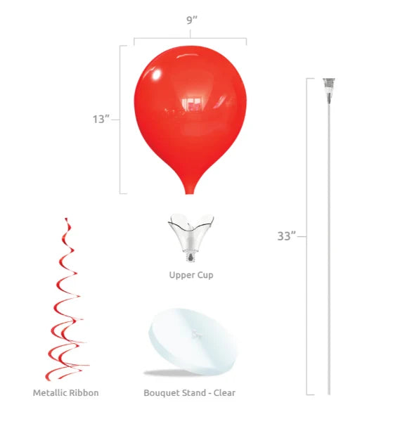 Westcoast Balloon PermaShine 1-Balloon Bouquet Round Stand Kit - Image 2