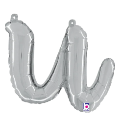Westcoast Balloon 34721SP Script Letter U Silver