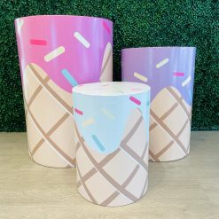 Westcoast Balloon Set Of 3 Round Sweet Plinth Rental