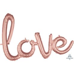 Westcoast Balloon 41116 Script Phrase Rose Gold Love