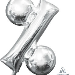 Westcoast Balloon 33070 Air Fill Symbol % Silver 16In