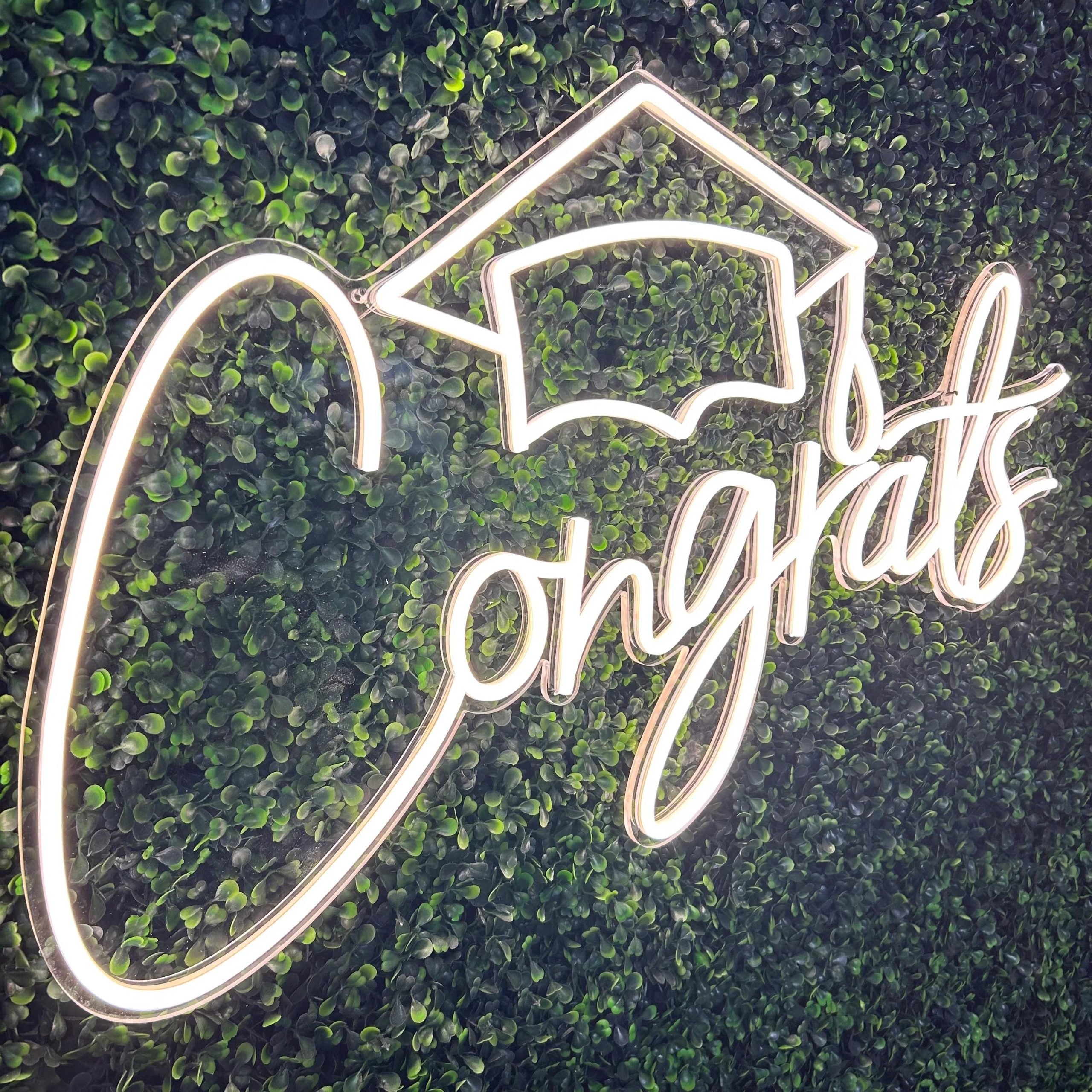 Westcoast Balloon Congrats With Grad Cap Neon Sign Rental - Image 2