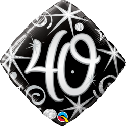 Westcoast Balloon 30012 40 Elegant Sparkles & Swirls