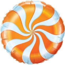 Westcoast Balloon 18 Orange Candy Swirl