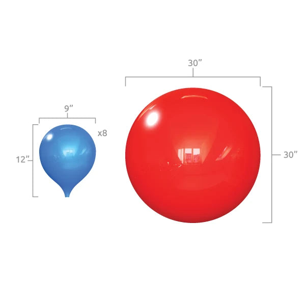 Westcoast Balloon PermaShine 2-Layer Ceiling Balloon Column Kit - Image 2
