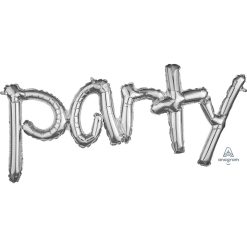 Westcoast Balloon 36702 Freestyle Phrase Party Silver