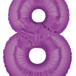 Westcoast Balloon 15848 Megaloons Number 8 Purple