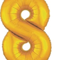 Westcoast Balloon 28258 SuperShape Number 8 Gold